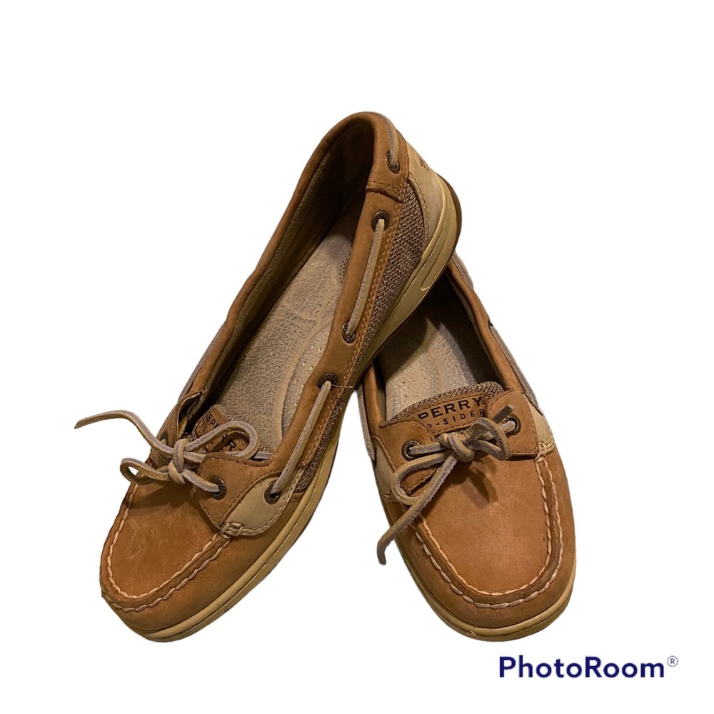 Women’s Tan Leather Sperry Top siders sz9.5